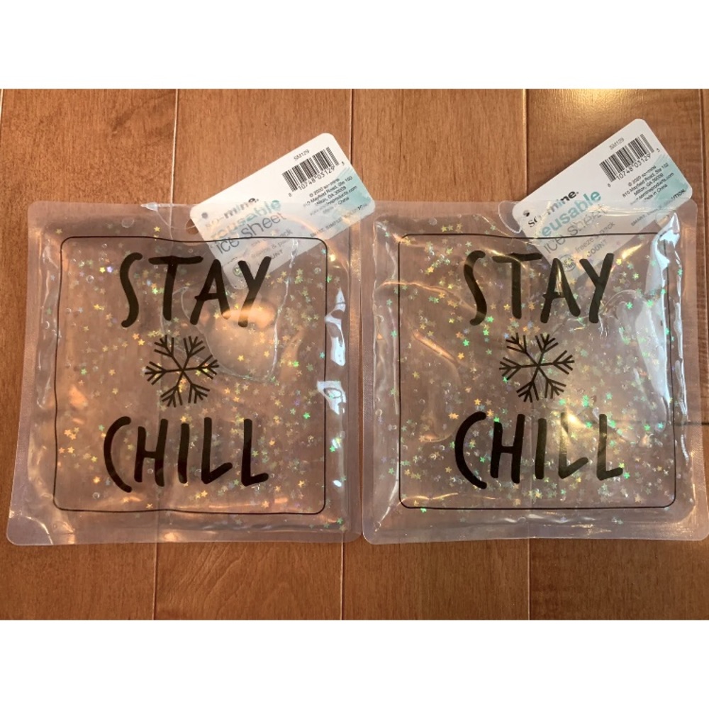 Lot Of 2 NEW SO-MINE REUSABLE ICE SHEETS Freezer Lunch Cooler Packs “Stay Chill”